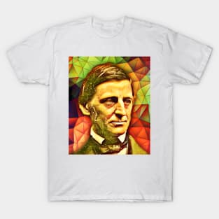 Ralph Waldo Emerson Snow Portrait | Ralph Waldo Emerson Artwork 9 T-Shirt